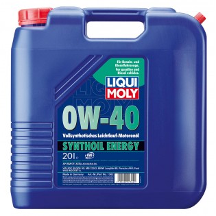 Liqui Moly Synthoil Energy 0W-40, 20л